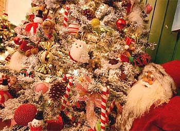 interior da casa do Papai Noel